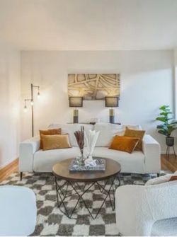 Modern White Sofa - 75% Discount