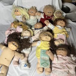 Vintage Cabbage Patch Kids Doll Lot w/ Adoption Papers – 10+ Dolls