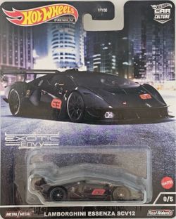 Hot Wheels Exotic Envy Lamborghini Essenza SCV12 Black Chase 0/5