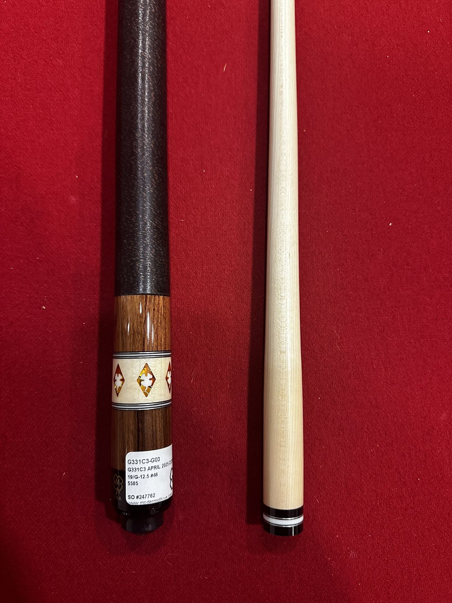G331C3 McDermott Pool Cue Of The Month April