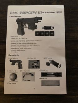 EMS LCD TopGun III 3 Wireless FPS Light Gun Controller for