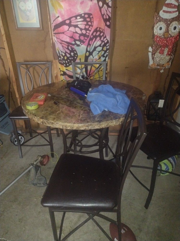 Dining Room Table With Four Chairs And End Tables
