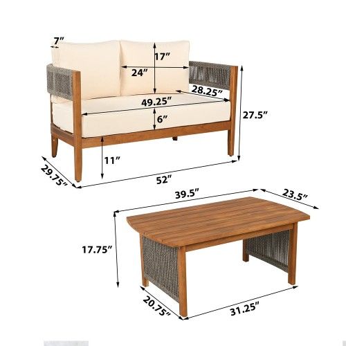 3pc Patio 3 seat Sofa ,Loveseat and table $650 Brand New Sealed in the Package Cash price Nuevo en caja precio de Cash