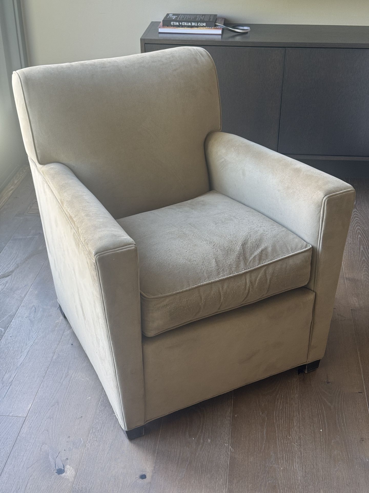 Stickley Armchair, Green Upholstery