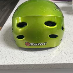Lime Green Riding Helmet 