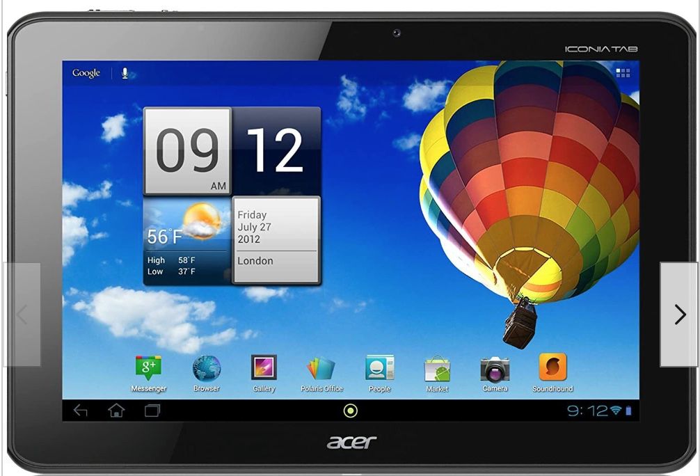 Acer Iconia A510 Tablet Computers X 2 (Missing power adapters)