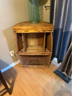 Custom wine barrel shelf