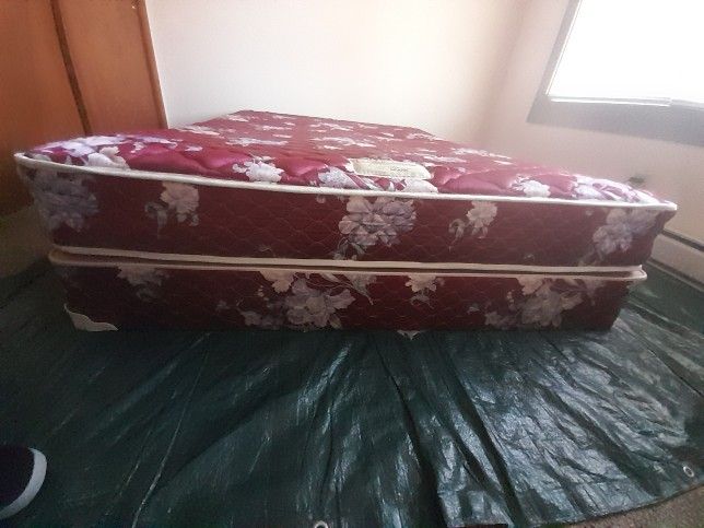 Queen Mattress With Box For $50
