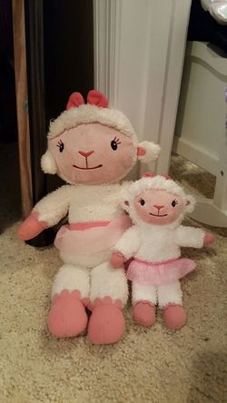 Talking Lammie large and small. Both talk