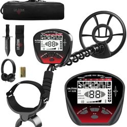DR.ÖTEK Metal Detector for Adults Waterproof, Professional Gold Detector Kit with High Accuracy, 10" IP68 Coil, Backlight LCD Display, 5 Modes, Advanc