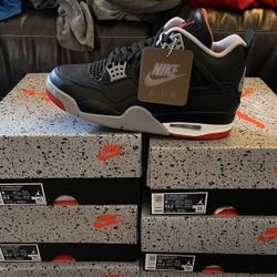 Jordan 4 Bred (2024) Sizes 8, 9, 10, 11, 14, 15