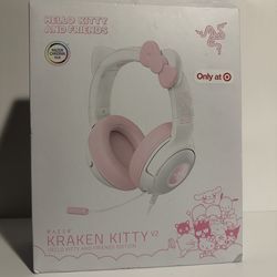 Razer Kraken Kitty V2 Hello Kitty RGB Gaming Headset Sanrio Pink White New