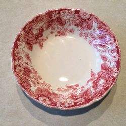 STRAWBERRY FAIR PINK BY JOHNSON BROTHERS - FRUIT/DESSERT BOWL