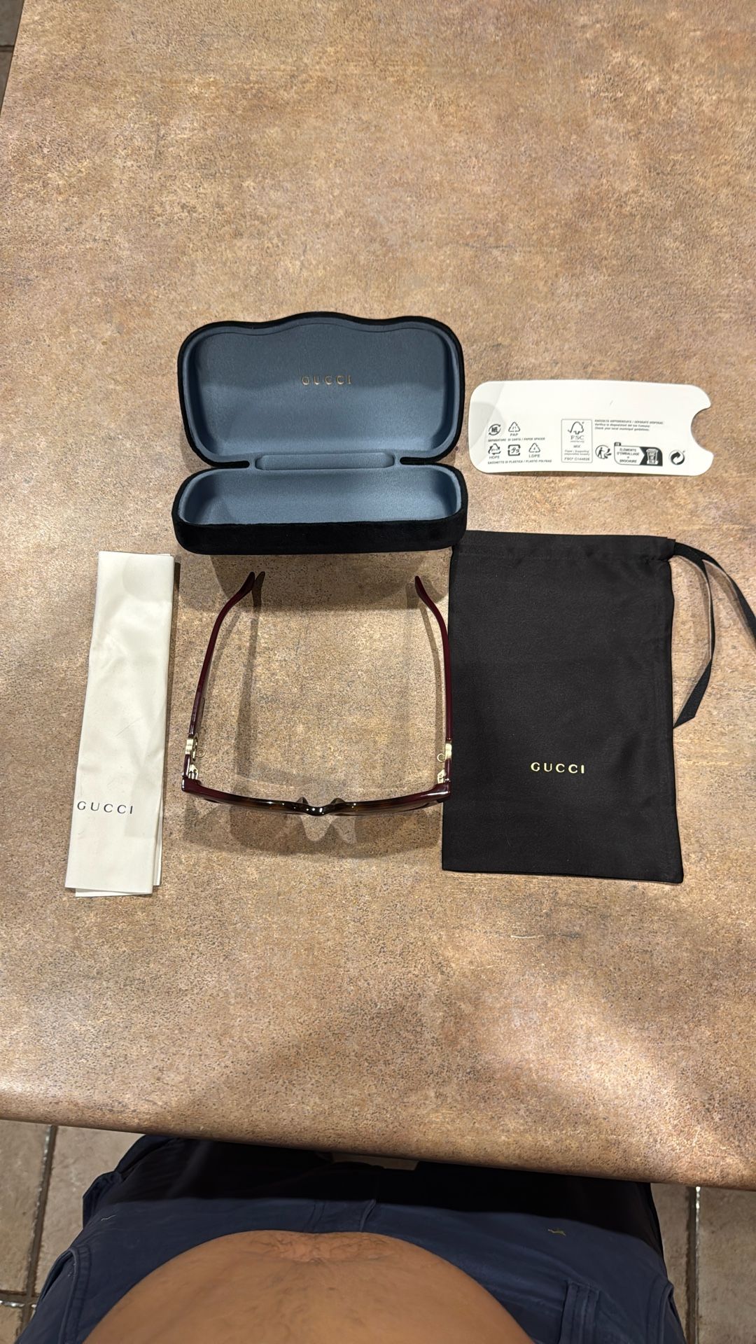 Gucci Square Two Tone Sunglasses (GG1023S-003)