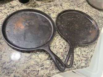 Cast iron pots and pan