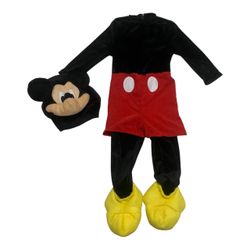Disney Classic Mickey Mouse Toddler 3T/4T Jumpsuit Dress Up Cosplay Costume