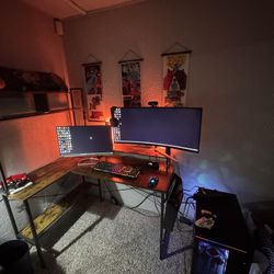 High-End Gaming PC & Setup | Desk Included | RGB, Complete Accessories