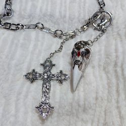 Gothic Belt Pants Purse Accessories Chain