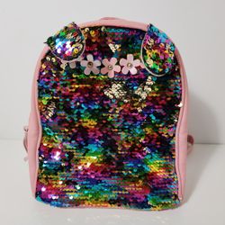 Multi Color Sequin Backpack