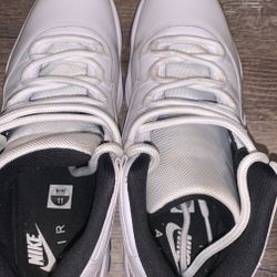 white and blue jordan 11