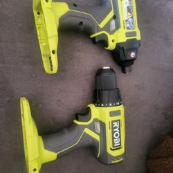 RYOBI CORDLESS DRILL/DRIVER & IMPACT NEW