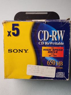 Vintage Blank CD-RW & DVD+R Media Lot Sony 650MB TDK 700MB Memorex Yamaha Retro
