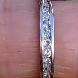 10k White Gold Diamonds 12 Pre-owned Gorgeous Ring 4.5 Size