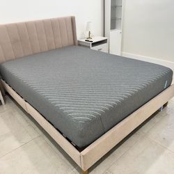 Queen Bed frame with Mattress