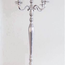 SILVER VENUS CANDELABRA 5 ARMS 3 SIZES WEDDING CANDLESTICK CENTREPIECE