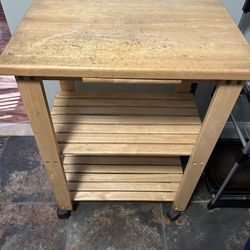 Rolling Kitchen Island / Drink Cart