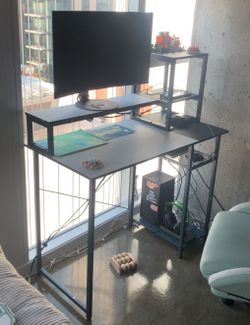 Gaming Desk with Outlets
