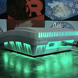 Super Nintendo SNES Jr Console Mini Vintage 1997 Green LED Upgrade Tested