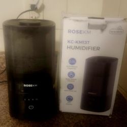 ROSEKM Portable Humidifier 4 SPEEDS 360 Degree NOZZLE Auto Shut Off BNIB Never Used 