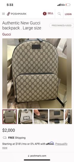 NEW DISCOUNTED LARGE GUCCI BACKPACK 9 10 for Sale in Bellevue WA OfferUp