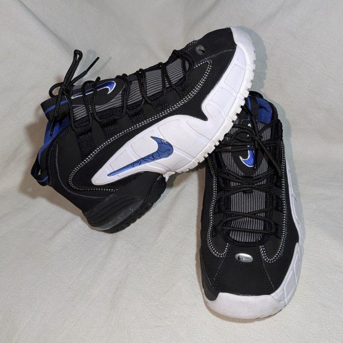 Nike Air Max Penny 1 Black/Varsity Orlando Magic Royal-White Size 5.5Y Women's 7