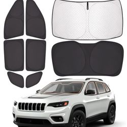 New 8pc. Sunshades for Jeep Grand Cherokee 2014-2023 