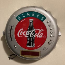 Vintage Coca Cola Radio Clock
