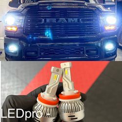 LED Light bulbs For Cars Trucks SUV Motorcycles Low High Fog Beam Headlight 2 Year Warranty 6000k Color Extremely Bright 2 Anos Garantia Para Todos 