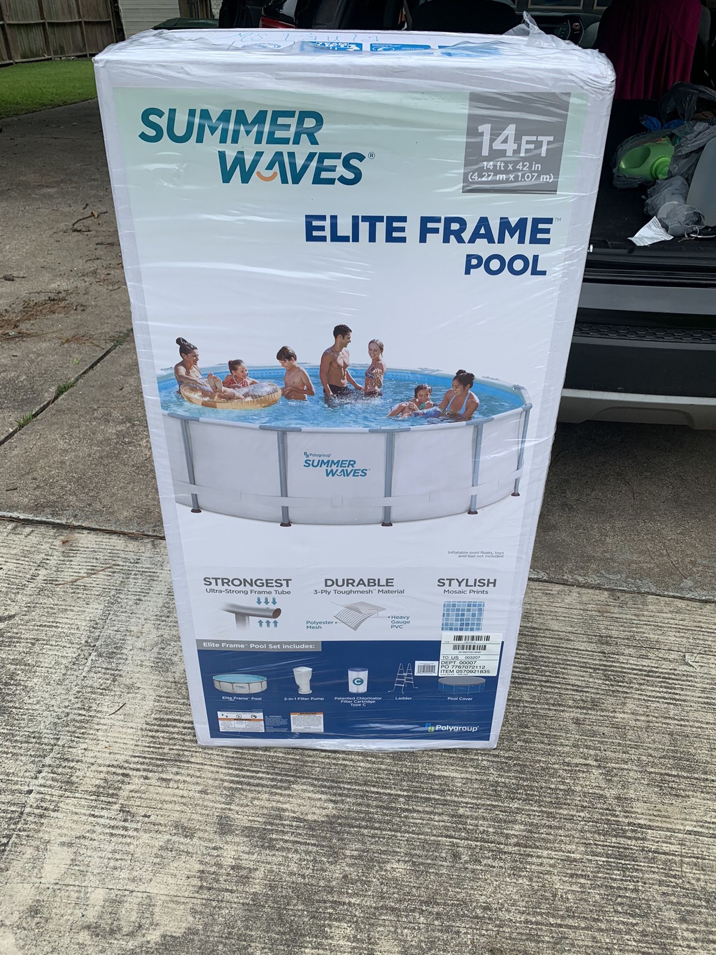 Summer waves elite frame pool 14 ft 42 inches