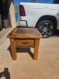 Western style end table
