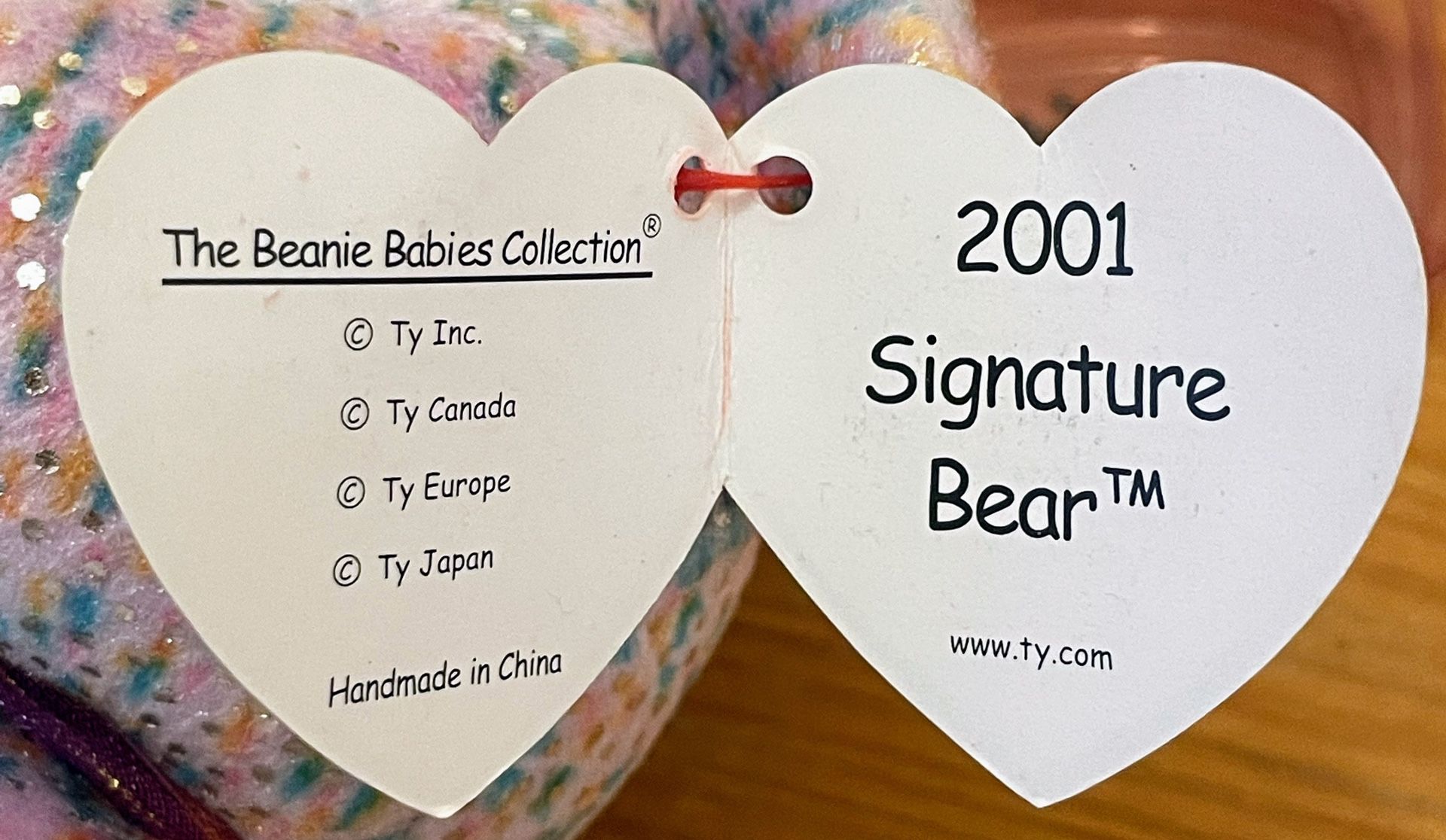 Ty Beanie Babie The Beanie Babies Collection 2001 Signature Bear