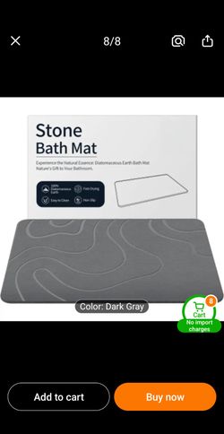 Stone Bath Mat -New In Box