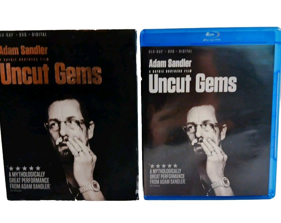 Uncut Gems: Blu-Ray + DVD + Digital 2019 Adam Sandler Kevin Garnett Brand New