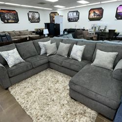 Grey U Shaped Sectional 4 Colors to choose from