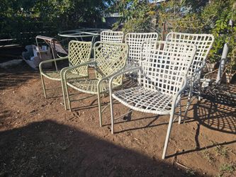Vintage mid-century brown jordan patio aluminum chairs