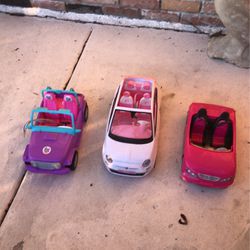 Barbie doll toy cars