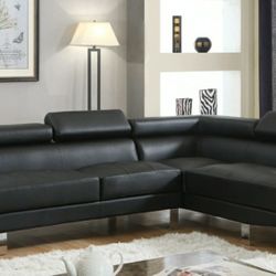 Antares Black Modern Sectional

