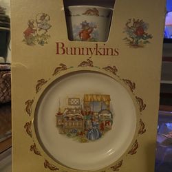 Royal Doulton Bunnykins 3 Piece Child Set Plate 