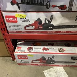 Toro Flex-Force 16 in. 60-Volt Max Lithium-Ion Battery Cordless Electric Chainsaw, (Tool Only)