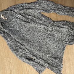 Gray Cardigan Sweater